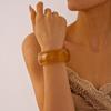 Strip Round Wide Bracelet Smudging Retro  Hand Ring Temperament Acrylic Bangle  Girls