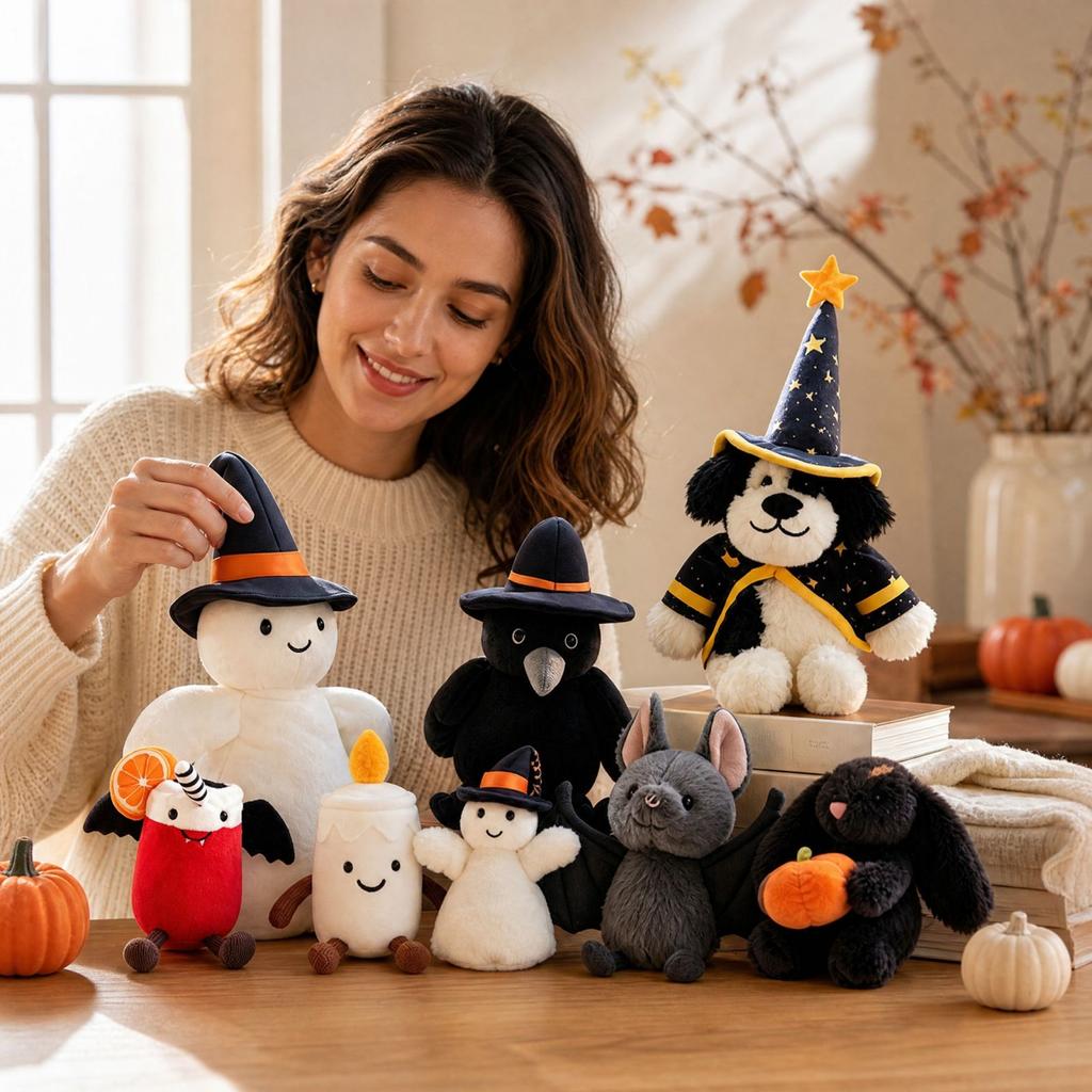 Halloween Plush Toy Stuffed Animal for Holiday Festive Decor and Gift