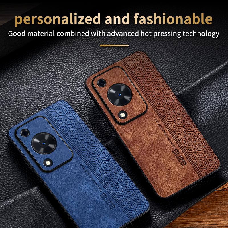 AZNS For Huawei Enjoy 70 4G/nova Y72 4G Case Imprinted PU Leather+TPU Protective Phone Cover