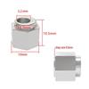 Eccentric Hex Nut Engraver Isolator for 3D Printer, Carbon Steel, Nickel-Plated, Inner Diameter 5".