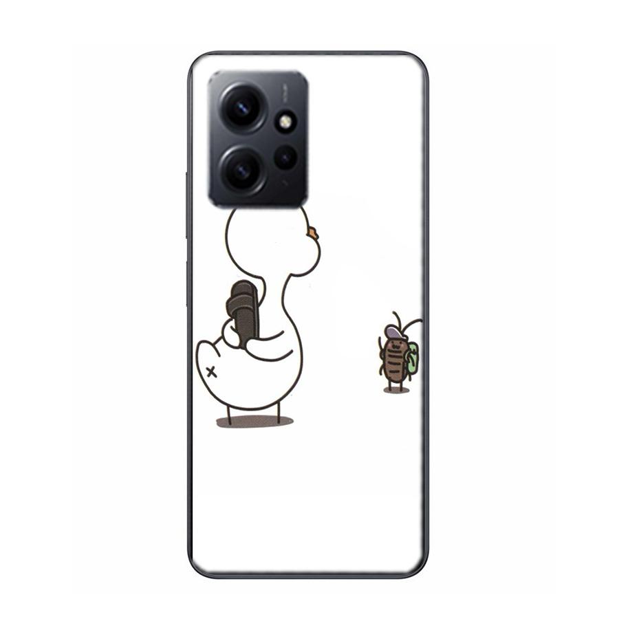 Cute Cartoon Duck Phone Case For Redmi 12 13C 12C 15C 9 10 10C Note 13 Pro Plus 14 15 Pro 9T 9C 9A TPU Soft Cover Clear Cell Cas