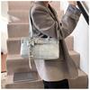 Belt Buckle Design Shoulder Satchels Bag for Women 2025 New in Luxury Designer Handbags Branded Fashion Totes with Pendant
