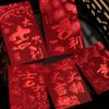 6pcs Solid Chinese New Year Red Envelope Hot Stamping HongBao Red Packet  Birthday
