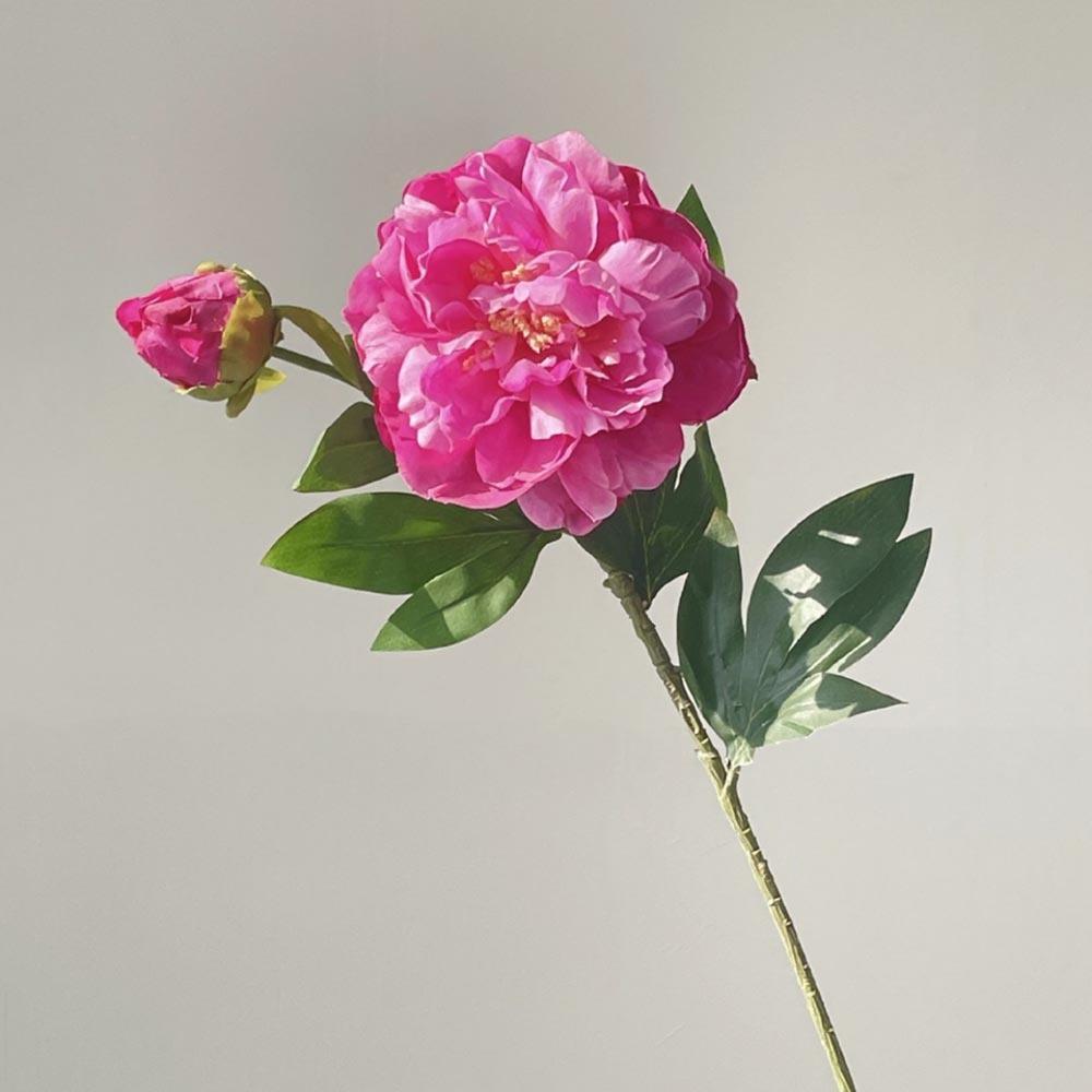 

1Pcs Lifelike Peony Flower Bundle Silk Cloth Silk Cloth Fake Flower Home Living Room Decor rose red