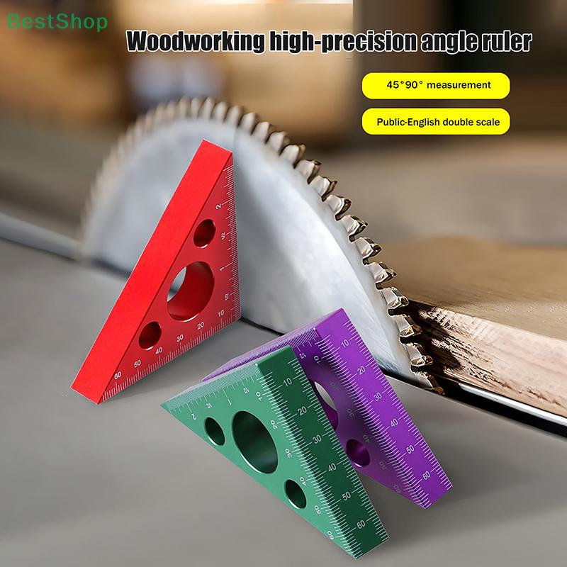 Scales Isosceles Right Triangular Precision Carpentry Squares,Aluminum Alloy Triangle Ruler,Carpentry Measuring Tools