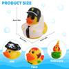 24pcs Easter Rubber Ducks Easter Basket Stuffers Assorted Gifts Party Favors , Resurrection Bunny Rubber Duck, Funny Bath Tub Toys for Kids, Baby