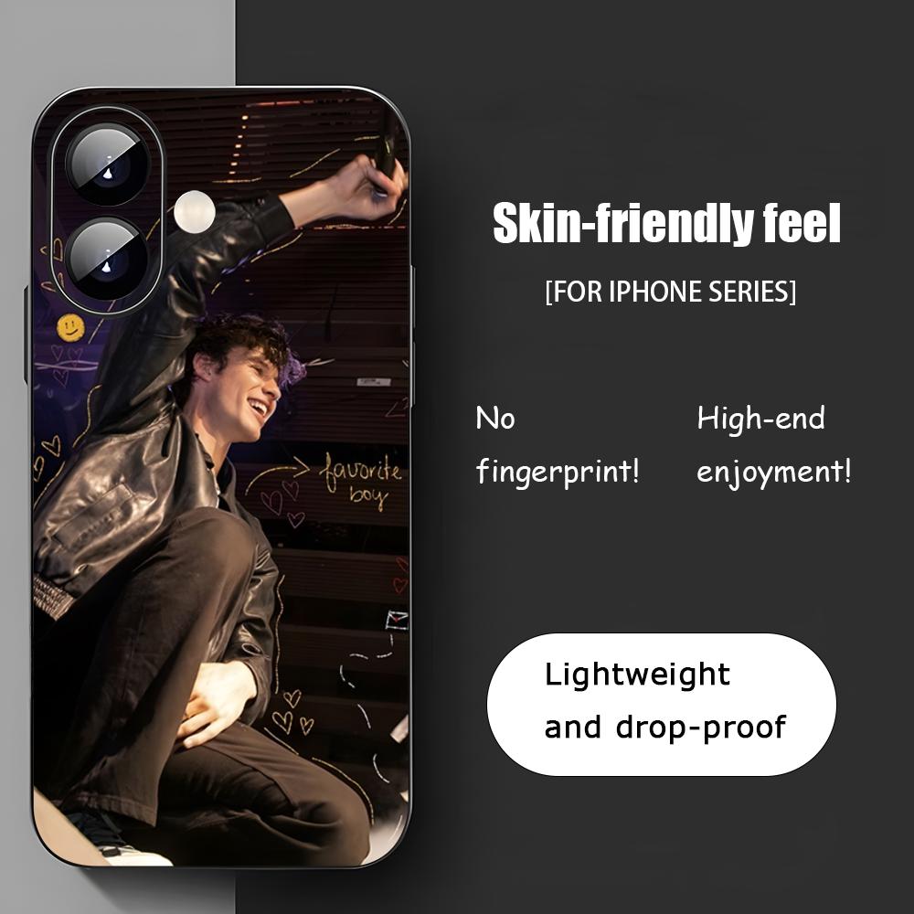 

Star Shawn M-MendES Singer Phone Case For iPhone 17 16 15 14 13 12 11 X XR XS 8 Plus Mini Pro Max Soft black Shockproof Cover iPhone 16 Pro