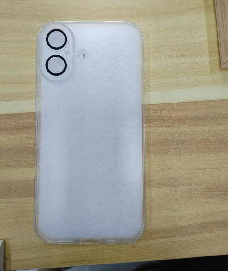 Electroplating transparent matte suitable for iPhone16promax mobile phone case Apple 15 soft case tpu14 fine hole anti-drop