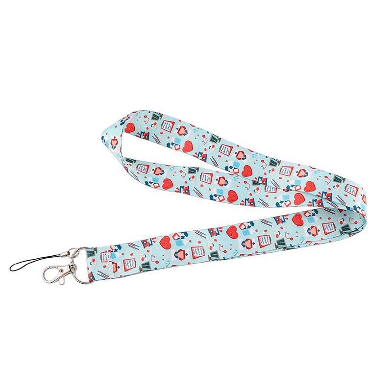 Medical signs Credential Holder Keychains Neck Lanyard For Pass Card Credit Card Holder Keychain Straps Mobile Phone Wholesale