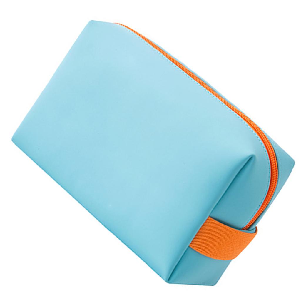 Travel Makeup Bag PU Leather Waterproof Large Capacity Portable Fashionable Cosmetic Bag