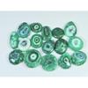 245Cts.Color Enhanced Green Solar Cab Agate Mix Loose Gemstone 16Pcs Lot C-2146