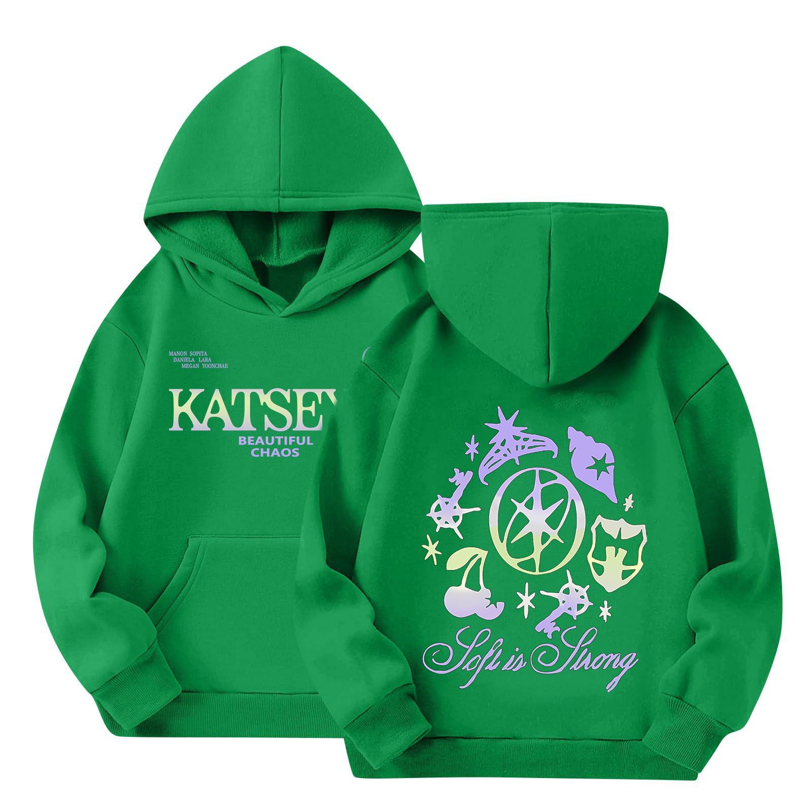 

Kids Long Sleeve Loose Pullover Letter Print Drawstring Hooded Sweatshirt 160