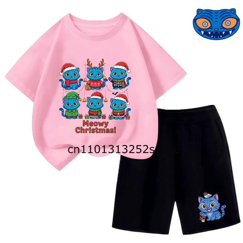 Kpop Demon Hunter 2026 Summer T-shirt Set: Cute Cartoon Style Outfits for Stylish Boys & Girls, Great as a Special Birthday Gift
