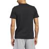 Adidas T Shirts Men's Black Crew Neck Moderate Straight Fit HS2533