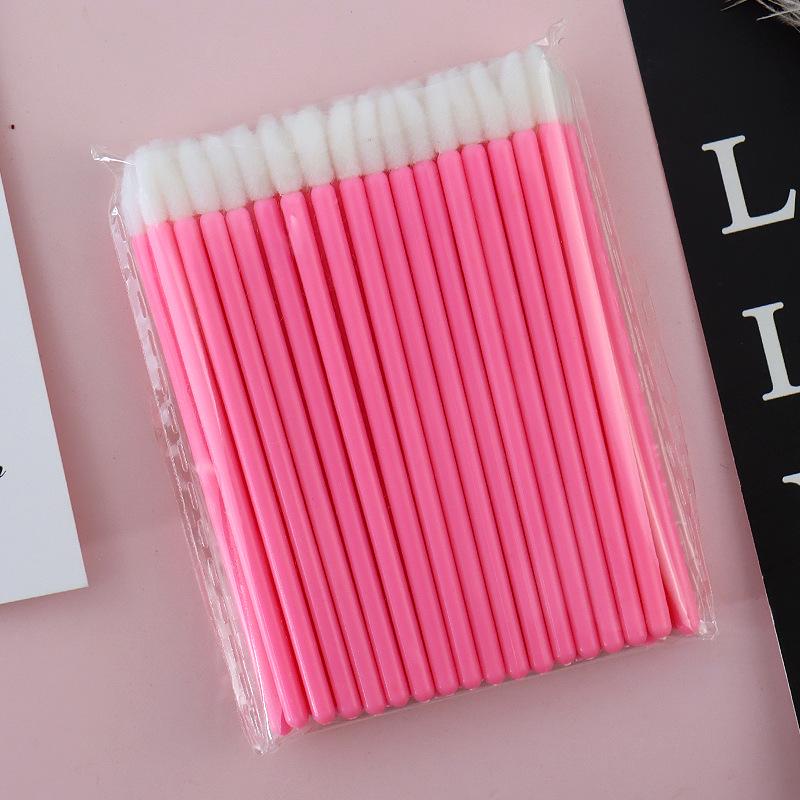 50-Pack Cross-Border Grafted Eyelashes with Solid Rod Lip Brush and Makeup Tool Set