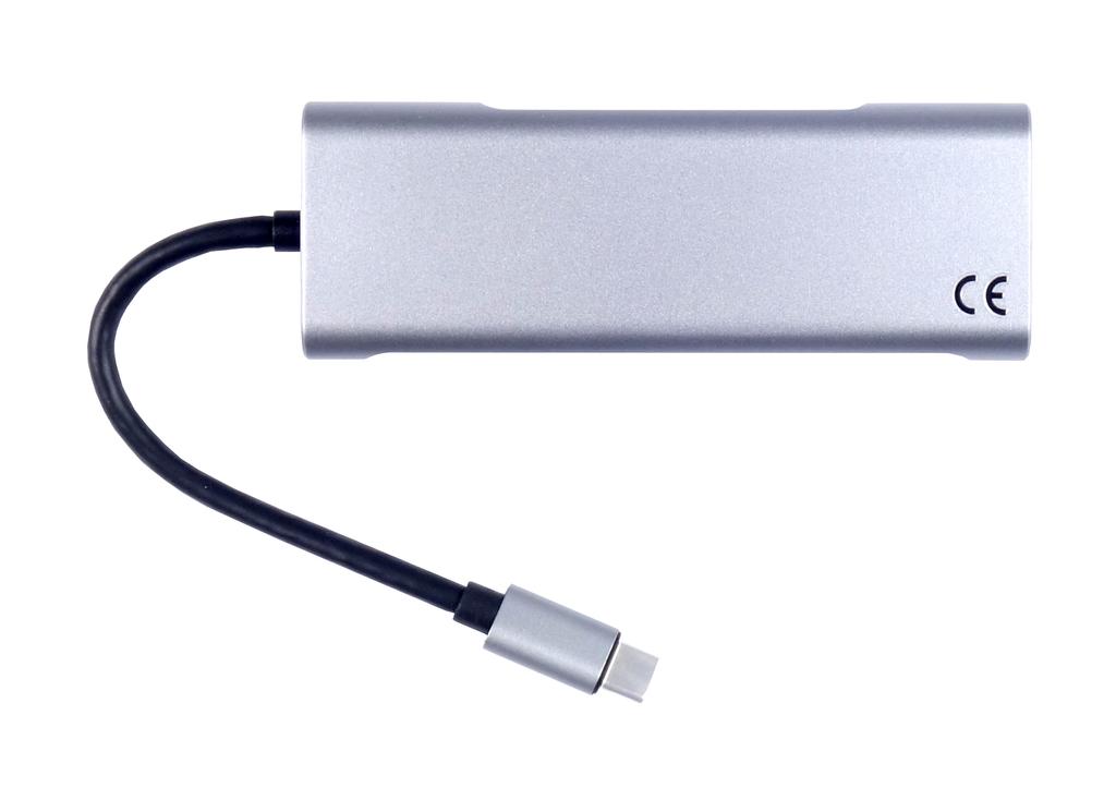 Stacja Dokująca 9W1 Hub Usb 3.0 Hdmi Power Delivery 100W 4K 60Hz Przycisk
