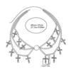 Women'S Multi-Layer Cross Tassels Pendant Decoration Waist Chain Y2K Gothic Style Halloween  Body Chain Accessory Gift