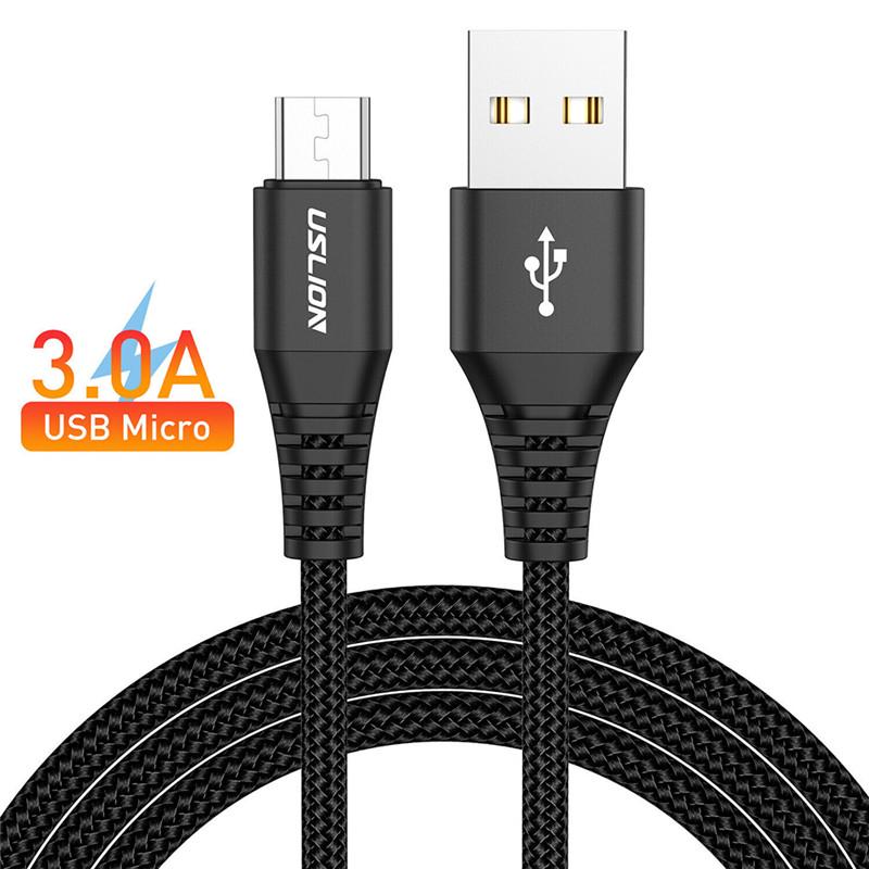 Buy 3A Braided Micro USB Charger Cable Fast Charging Cord For Samsung