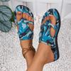 Fashion 2025 Summer Women Slippers Platform Sandals Fashion Open Toe Shoes Slip on Colorful Beach Shoe Ethnic Style Lightweight Slippers