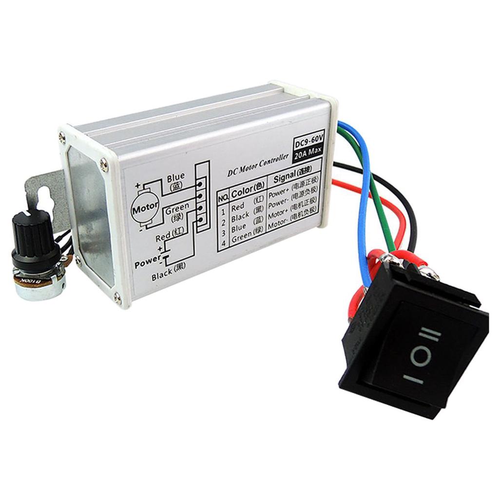 Controller Regolazione Velocità Motore PWM DC 12V 24V 36V 3A regolatore velocità