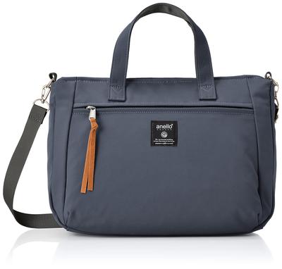 2WAY Tote Bag Shoulder Bag Crossbody Bag A4 STAMP GHM0233 Denim Blue [Anello Grande] Women's