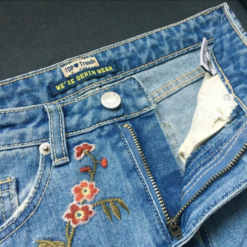 Skinny Jeans con bordados Light Blue Jeans Para Mujer Cintura Alta Denim  Patalon Femme Plus Size comprar a buen precio — entrega gratuita, reseñas  reales con fotos — Joom