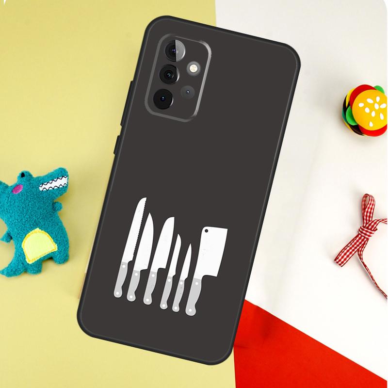 Baking Cook Chef Case For Samsung Galaxy A54 A34 A24 A14 A12 A22 A32 A42 A52 A72 A52S A51 A71 A13 A53 Cover