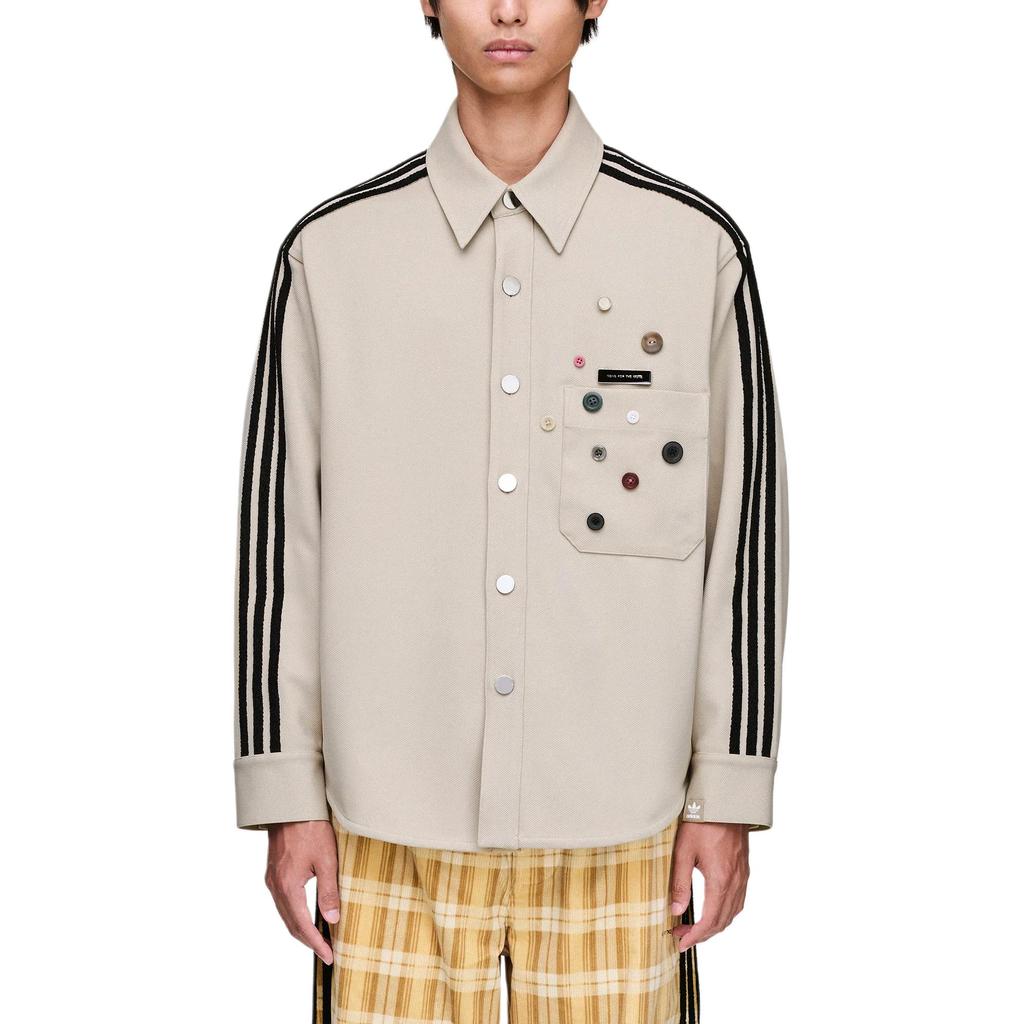 adidas Originals Camisa de manga rayada con botones para Mute KC3141