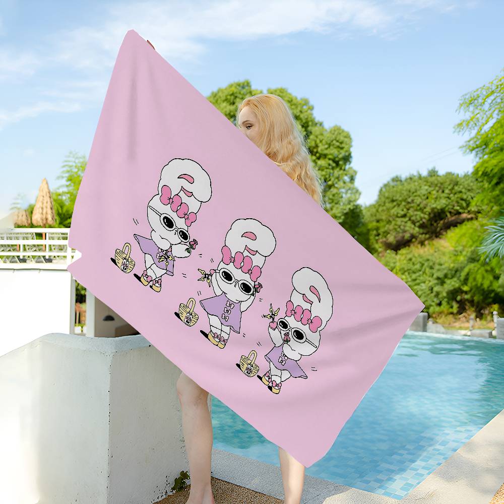 Esther-Bunny Room Big Microfiber Beach Towels Quick Dry Towel Sand Beach Towels Pool Towel For Travel Swim Pool Yoga
