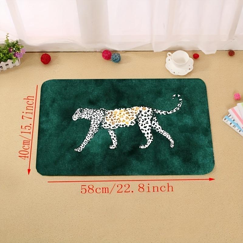 1Pcs Anti Fatigue Kitchen Rug Leopard Waterproof Non-Slip Thick Cushioned Kitchen Mat Heavy Duty Comfort Standing Mat for Kitchen
