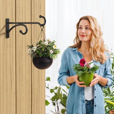 Pflanzenhaken für die Wand 2 Stück Metall-Blumentopfhalter Pflanzenhaken für Blumentöpfe Körbe Windspiele Vogelhäuschen Vogelhäuser