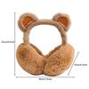 Anti-Freeze Sequins Bear Ear Earmuffs Plush Winter Ear Muffs Cute Ear Cover  for Women Girls
