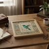 Stamped Cross Stitch Kits with Birds Patterns DIY Handmade Sewing Craft Needlepoint Kits DIY Embroidery Kit for Adults Beginners
