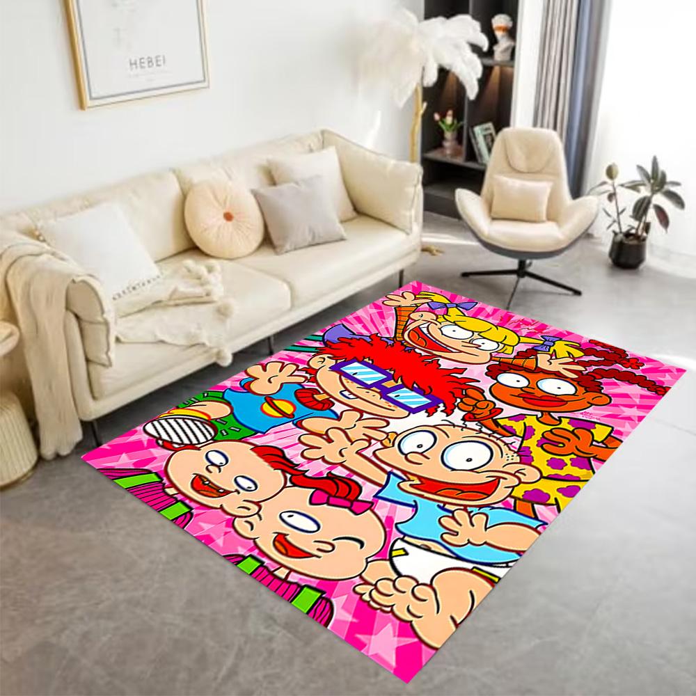 Rugrats Adventure Time Floor Mat Perfect for Kitchen Living Rooms Dormitory Bedrooms Antislip Carpet Decorate Offices Perfect Gift for Friends & Famil