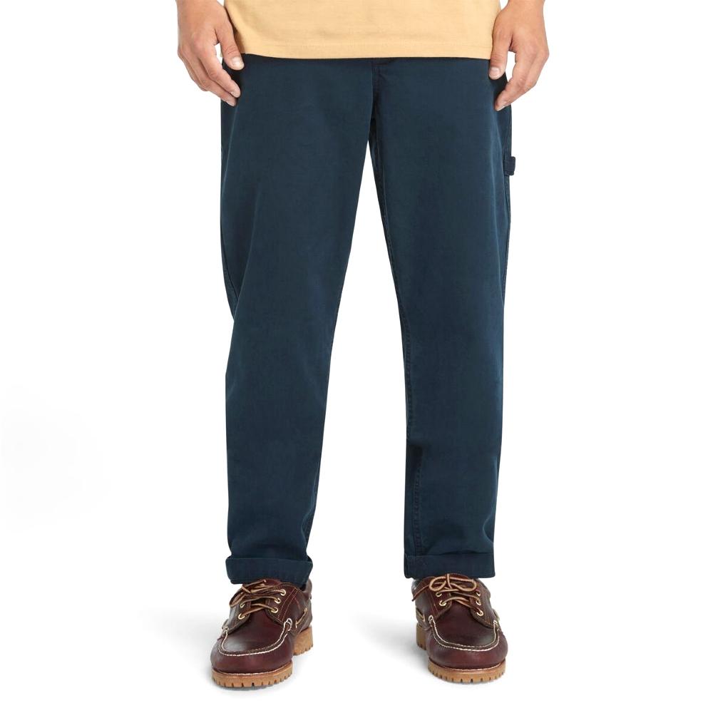 TIMBERLAND Men'S Washed Canvas Stretch Pants Dark Sapphire_Tb0A5Tjb4331