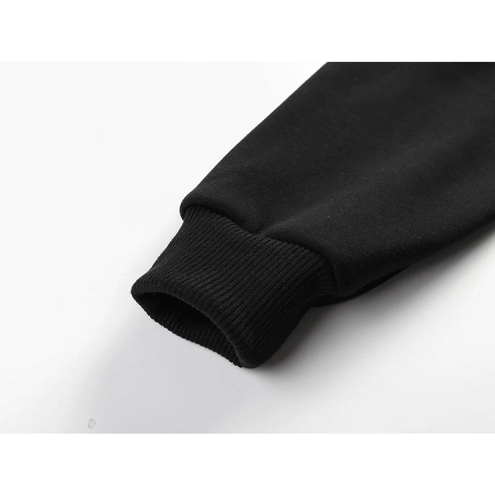 Men's Slim Fit Anime Pattern Drawstring Long Sleeved Solid Color Hoodie Fashion Casual Pocket Hooded Sweatshirt