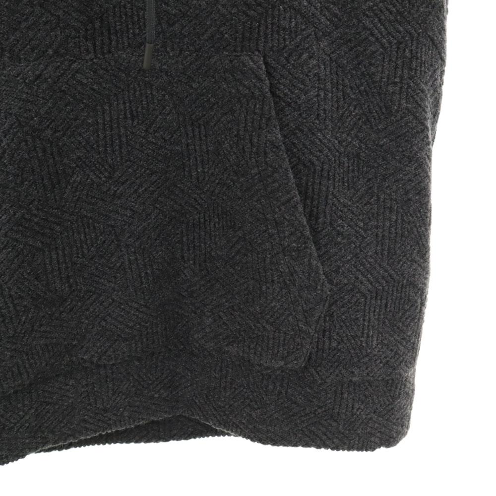 Emporio Armani Wool Blend Knit Parker M Gray Men's Used