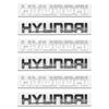 3D ABS Car Letter Logo Sticker Tail Bumper Badge Auto Rear Trunk Emblem Decals For Hyundai Accent Santafe Sonata IX35 I20 I30 TT36