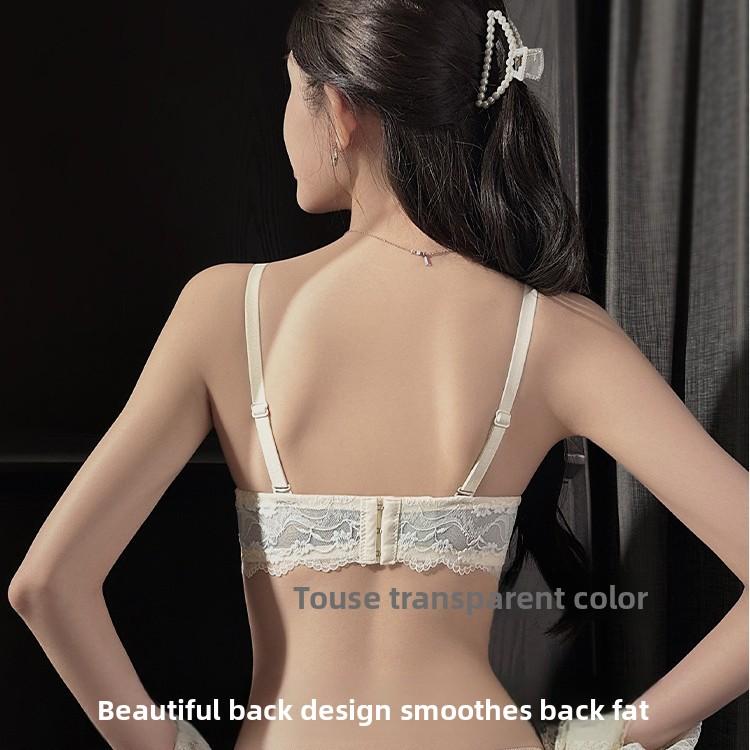 Lady Summer New Style Beauty Bosom Thin Belt Sexy Lace Small Bosom Gathers Underwear