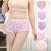 And Elderly Mother Plus Size Cotton Panties Flower Panties Elderly Underwear Female Lingerie