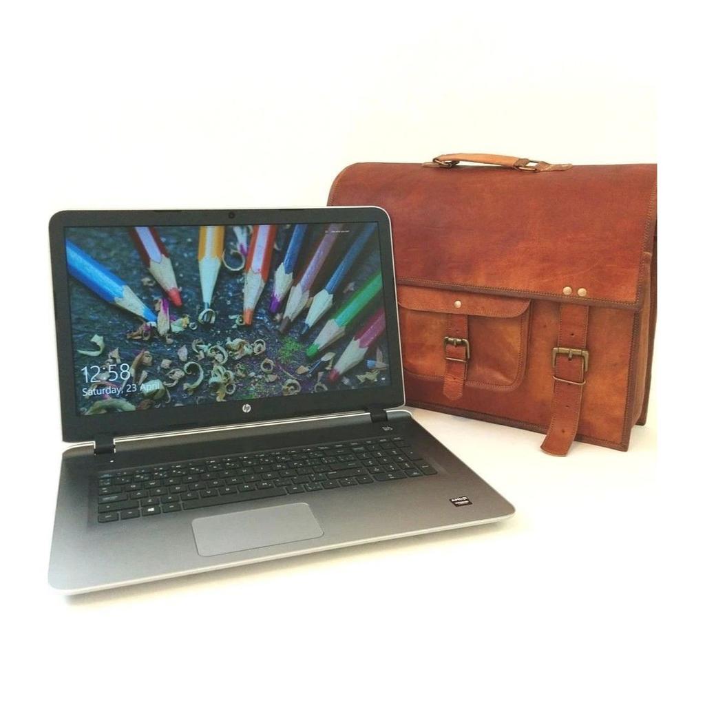 Men's Leather Vintage Brown Satchel Messenger Shoulder Laptop Bag Briefcase