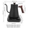 Electric Kettle, Drip Kettle, 1200W, Narrow Spout, Coffee Pot, Compact, Easy To Clean (US Plug, 110V)