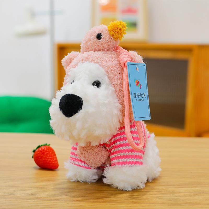 Variety West Highland Dog Plush Toy Cute Clothing Puppy Pendant Doll Bag Accessories Keychain