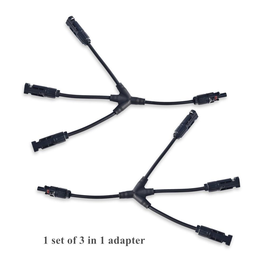 PV Connector Y Type Parallel Connection Solar Panel System Waterprrof Connector Branch Two Pieces Solar Cell Connect Plug
