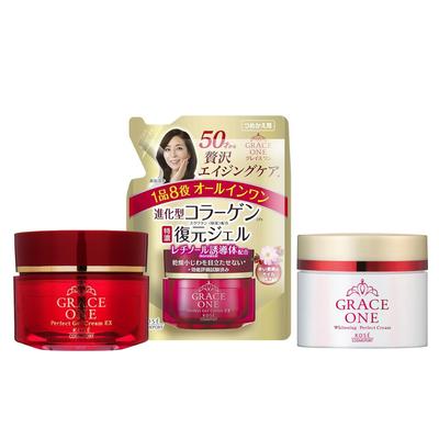 KOSE GRACE ONE All-in-one Perfekte Gel-Creme EX 100g 8in1 Funktion Anti-Aging Feuchtigkeitscreme Perfekte Reparatur / Aufhellung Perfekte Creme 100g