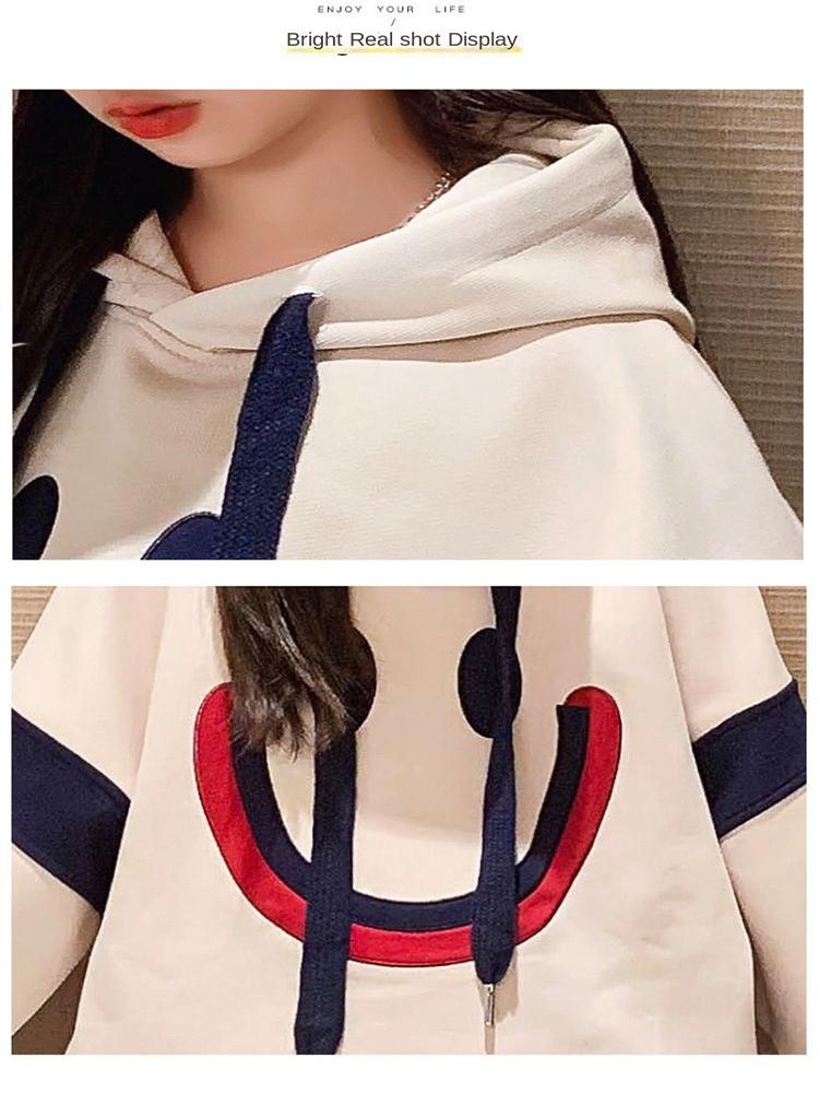 Girls' Autumn Set Big Children's Hooded Sweater, Girls' Autumn Sports Two-piece Suit