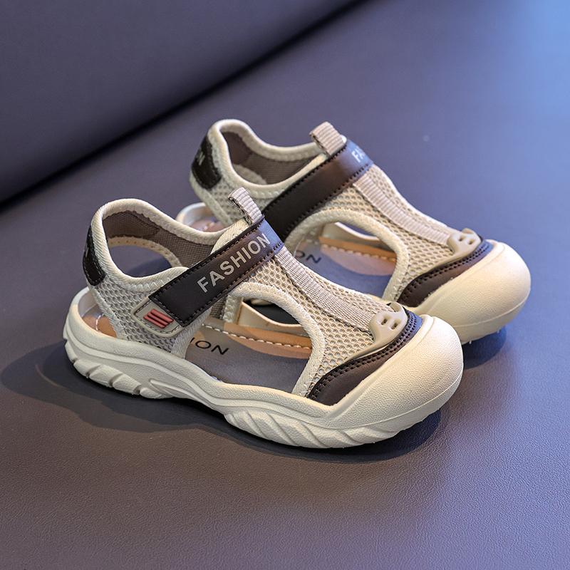 Girls' Sports Sandals Summer Mesh Hollow Breathable Children's Fashion Comfortable Casual Shoes Lightweight Chunky Sneakers