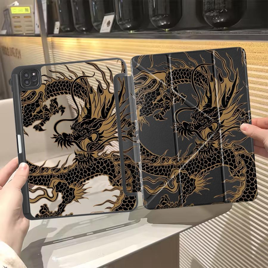 

Cool Dragon Holder Cover Tablet Case For iPad Pro 2025 Mini 6 7 Air 4 5 M3 M2 1 2 M4 11inch Pro 11th 10th 9th 8th 7th 12.9inch iPad Mini 6 8.3