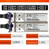 ZTE 1.25G Single-Mode SFP Optical Transceiver Module Pair, 120km