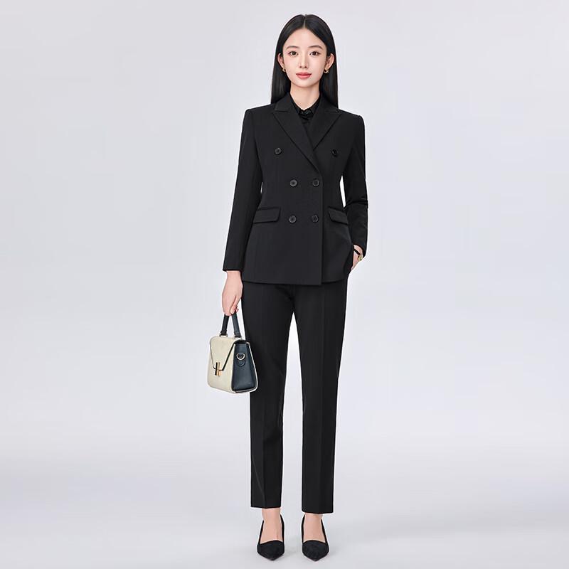 Women's Professional Double-Breasted Suit Set